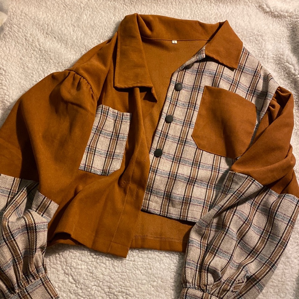 Shein orange jacket